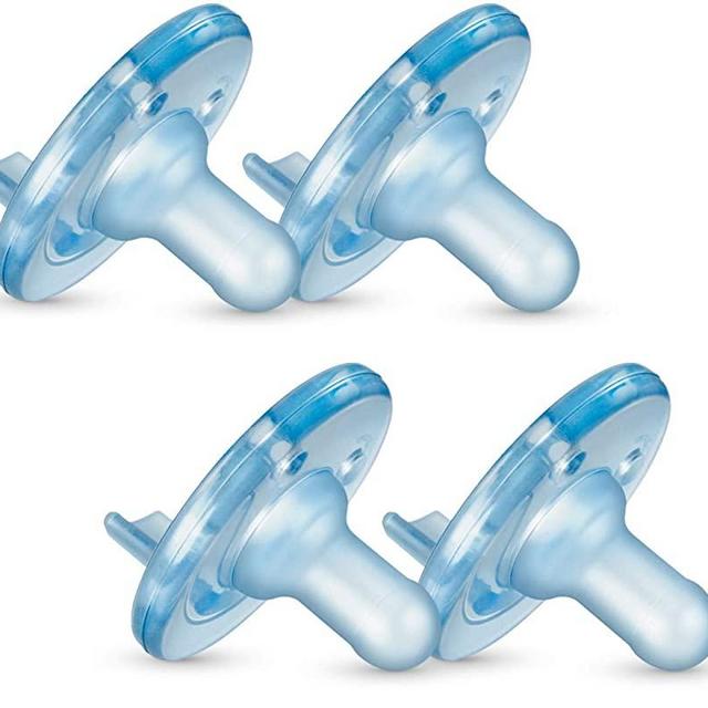 Philips Avent Soothie Pacifier, Blue, 0-3 Months, 4 Pack
