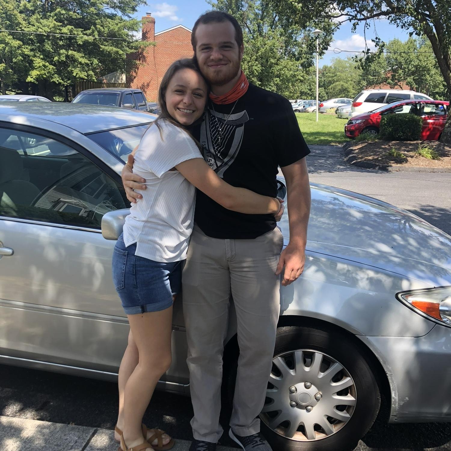 Meredith visited Nate during his senior year at Virginia Tech, thanks to the help of Karolina and Joe Harrington—whose finger was bit by a squirrel that weekend.