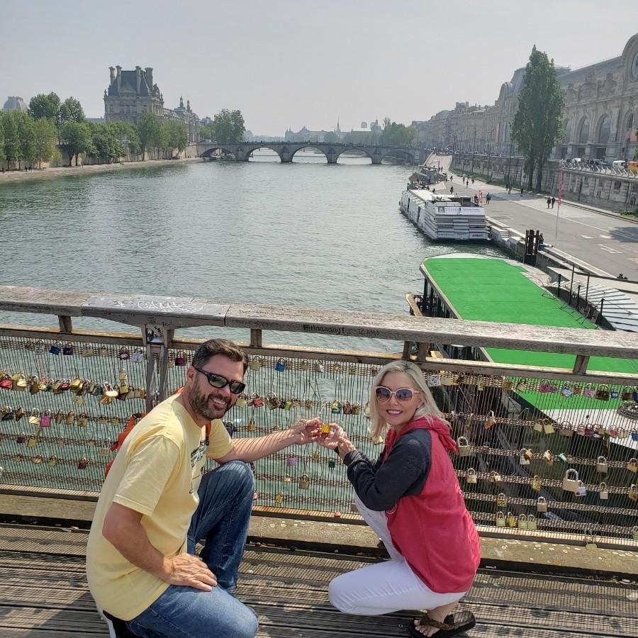 Love Lock Bridge in Paris