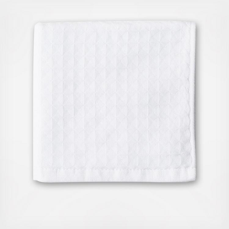 Uchino Waffle Twist Wash Cloth White , Cotton 