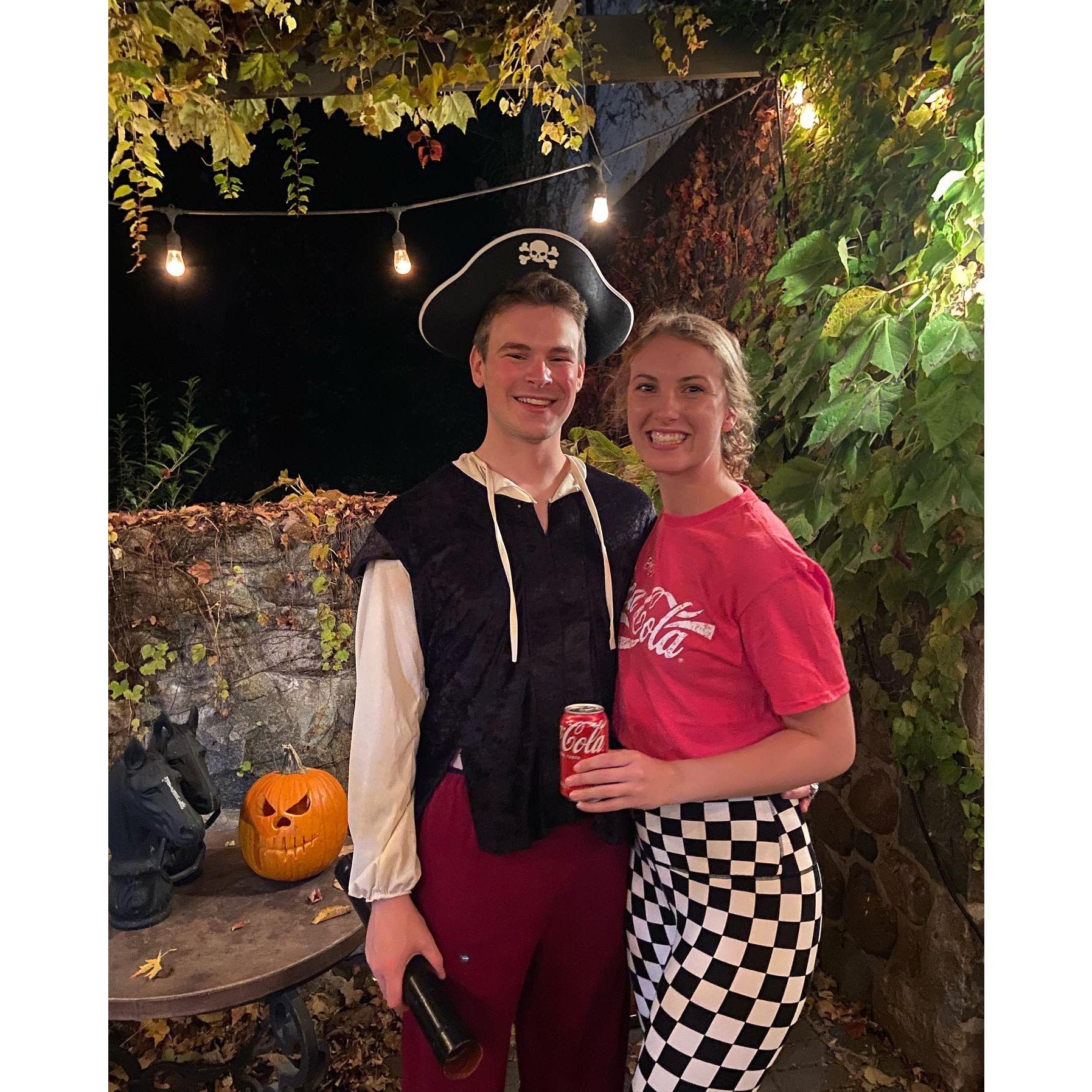 Captain and Coke for Halloween of Fall 2020.