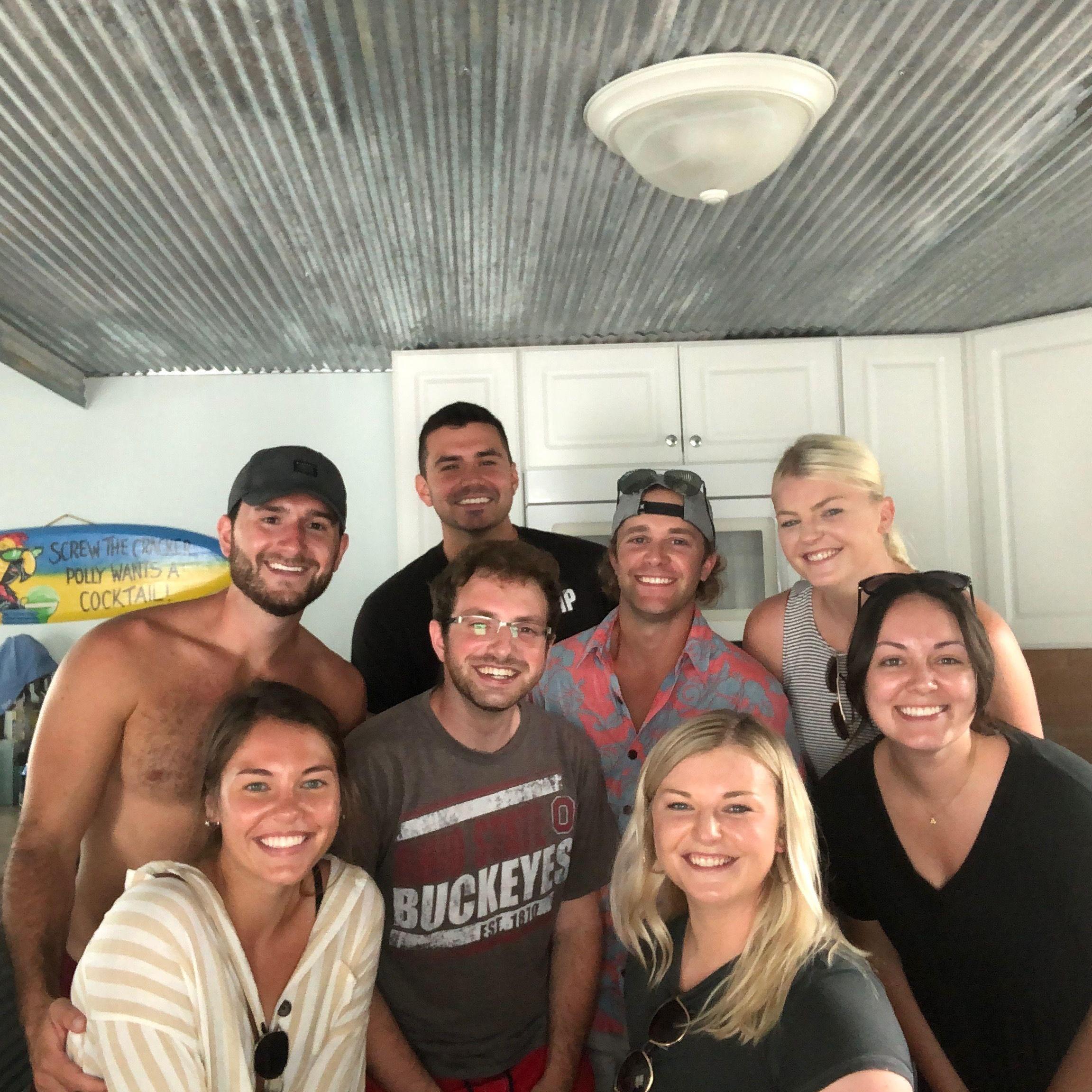 Celebrating graduation at Lake Erie with our PA friends!