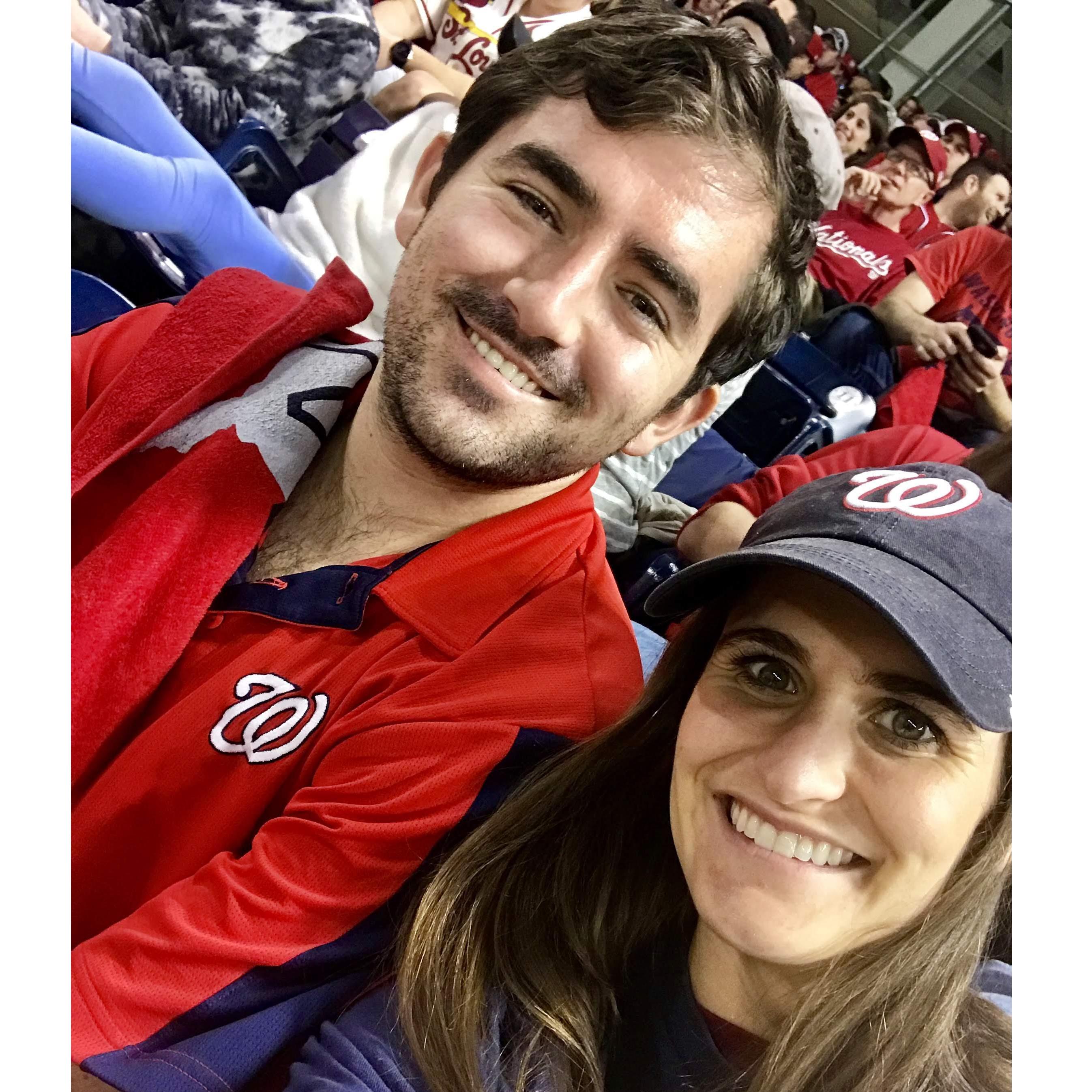 James turned Caitlin into a DC sports fan and may have been their lucky charm because the Nationals won the World Series and the Capitals won the Stanley Cup once Caitlin became a fan.
