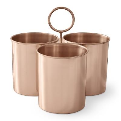 Copper Flatware Caddy