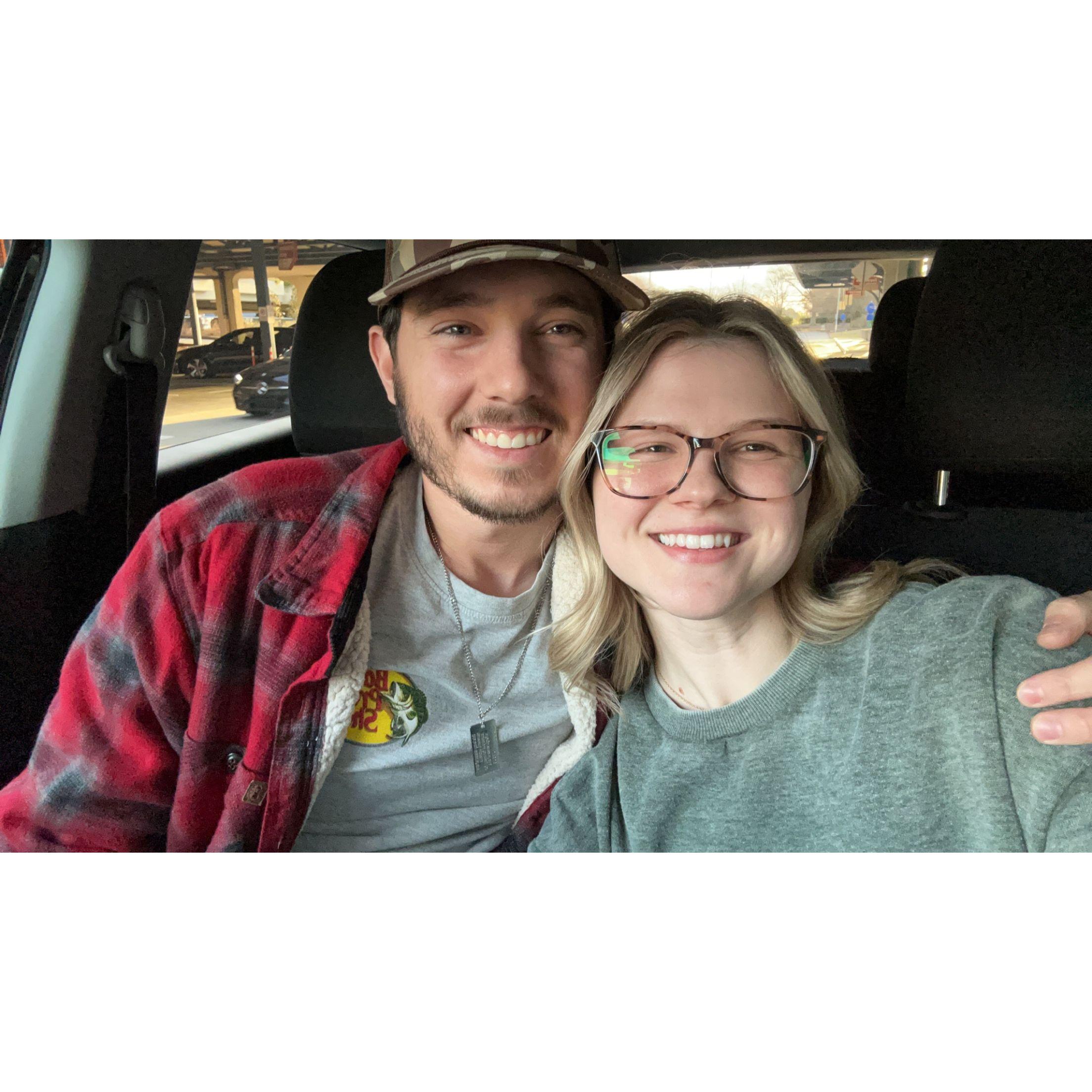 Our first picture together as boyfriend and girlfriend :)