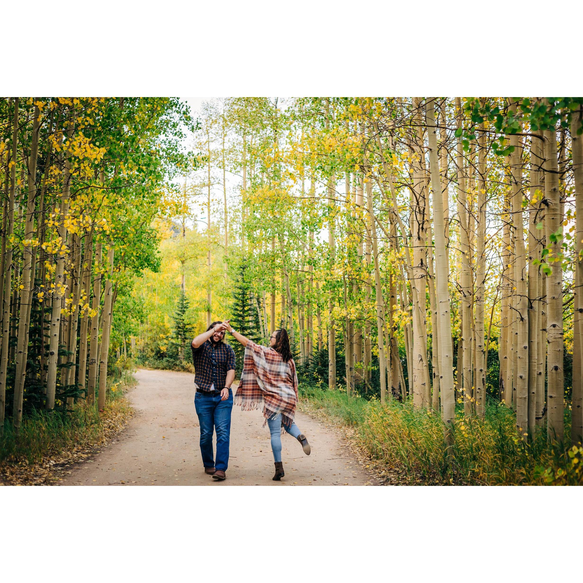 September 2021 - Our engagement photo shoot on Guanella Pass