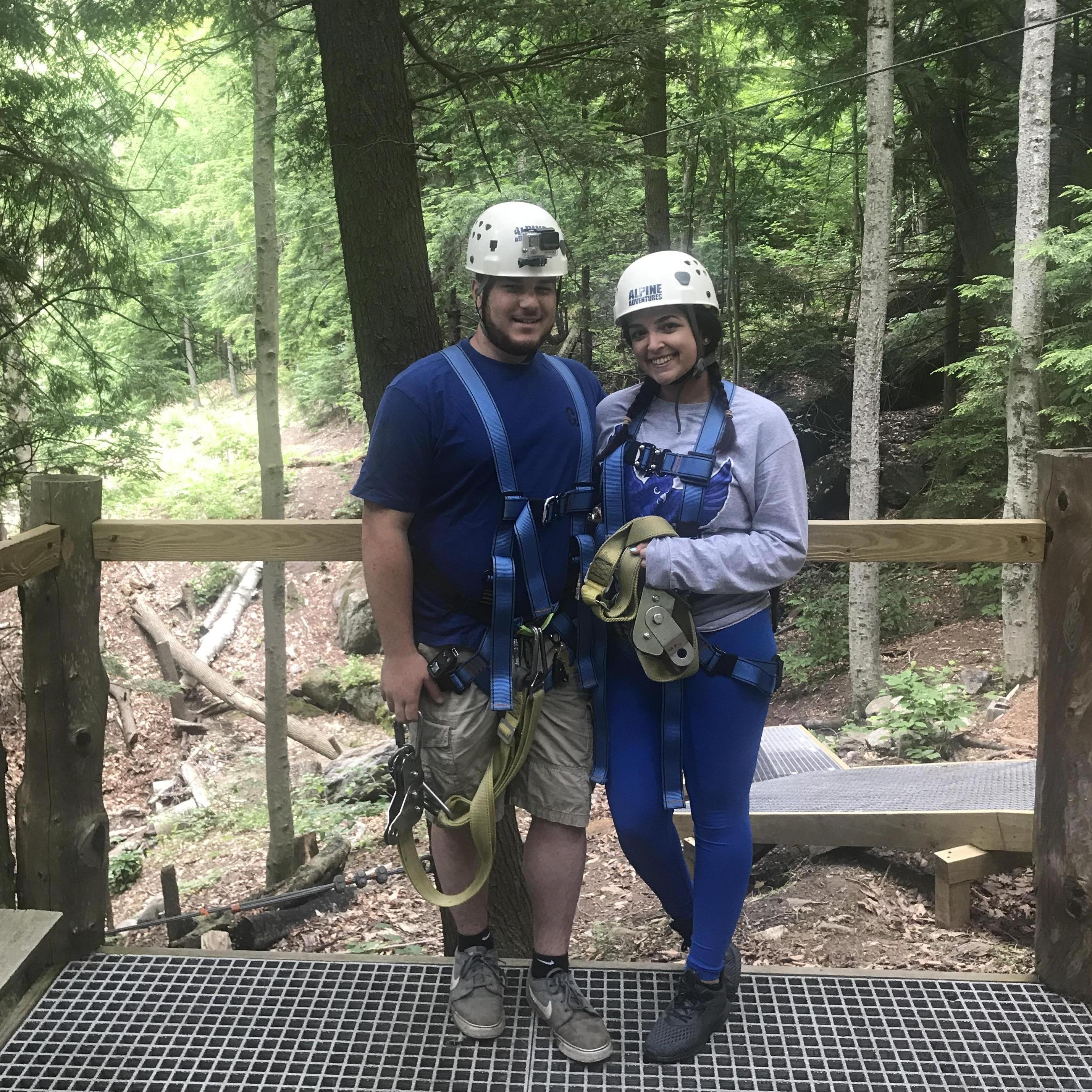 Ziplining through White Mountains - 2020