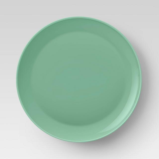 10.5" Plastic Dinner Plate Green - Room Essentials™