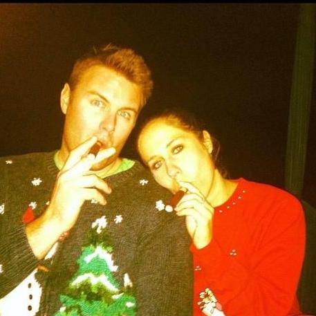 Cigars and Christmas sweaters