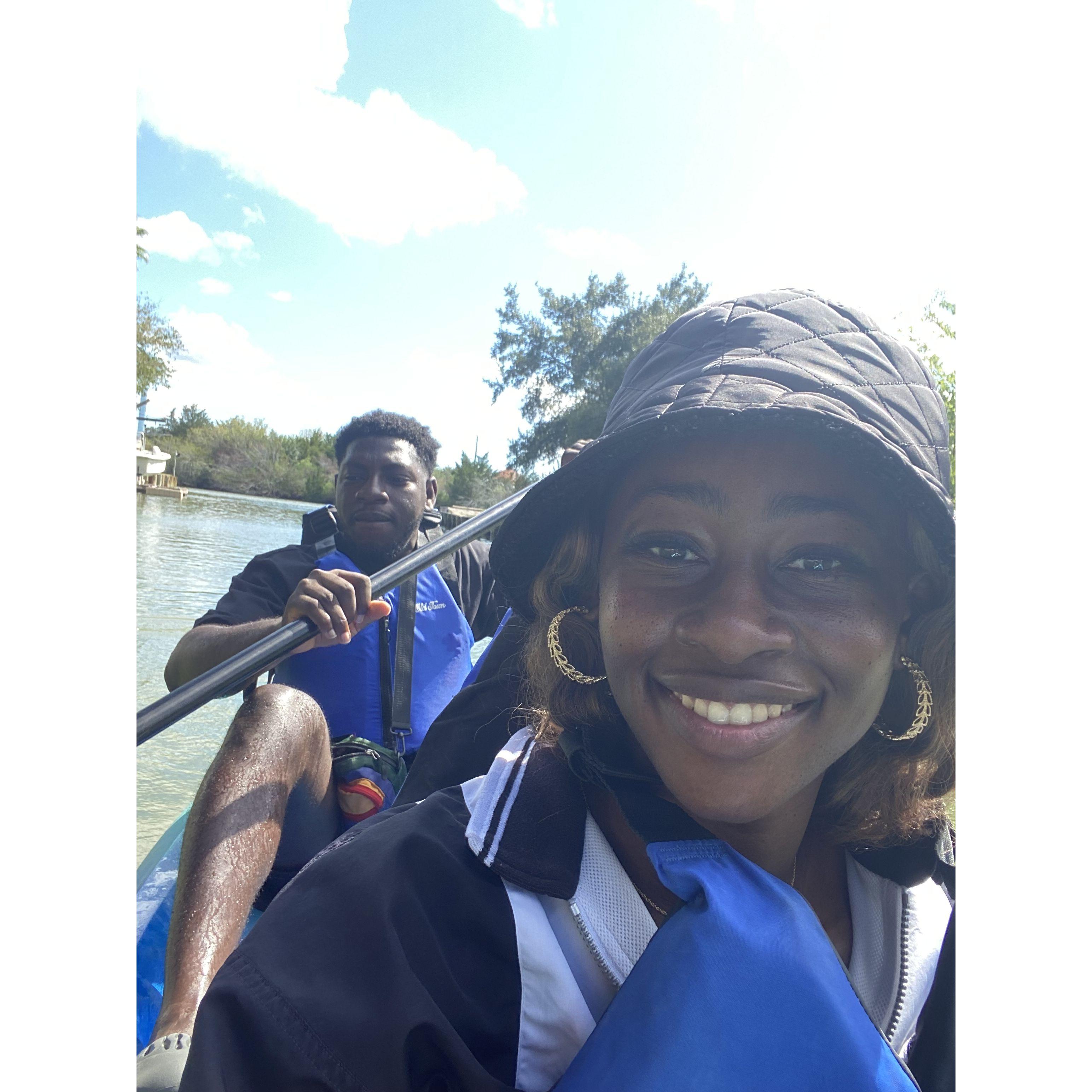 First kayaking experience together!