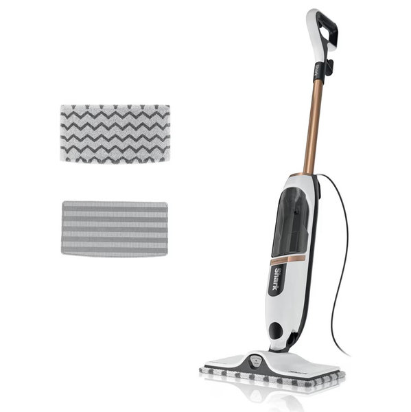 Shark SteamSpot Steam Mop with Steam Blaster Technology, 3 Steam Modes, 2 Washable Pads, XL Removable Water Tank, Lightweight, Steam Cleaner for sealed Hard Floors, Hardwood, Tile, Laminate, S2001
