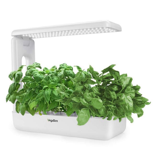 Hydroponics Growing System,Support Indoor Grow,herb Garden kit Indoor, Grow Smart for Plant, Built Your Indoor Garden (Large-White)