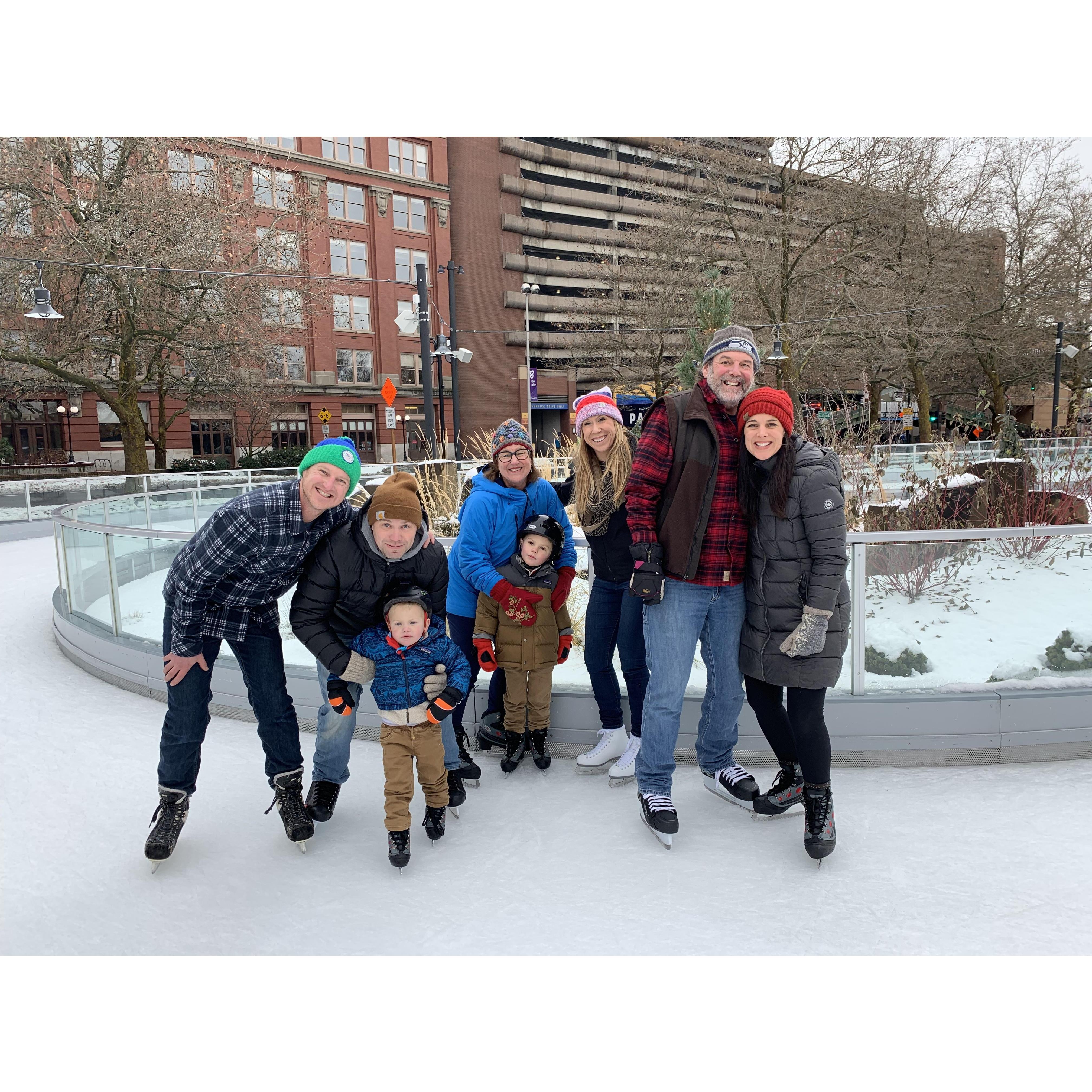 Ice skating in Spokane, WA 2018