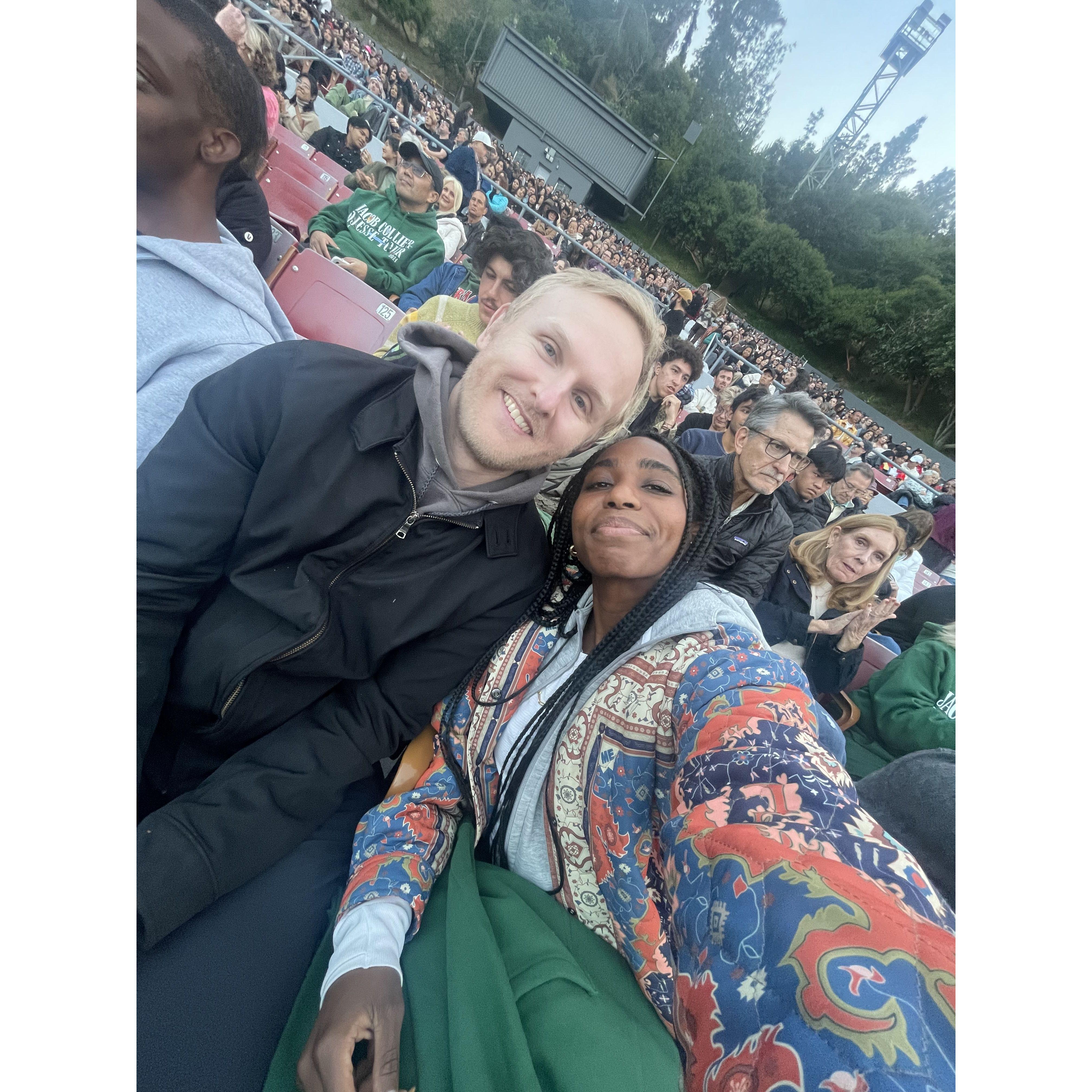 We got to see one of our favorite musicians, Jacob Collier, at the iconic Greek Theater! Keep your ears perked, and you might just hear one of his songs during our wedding.