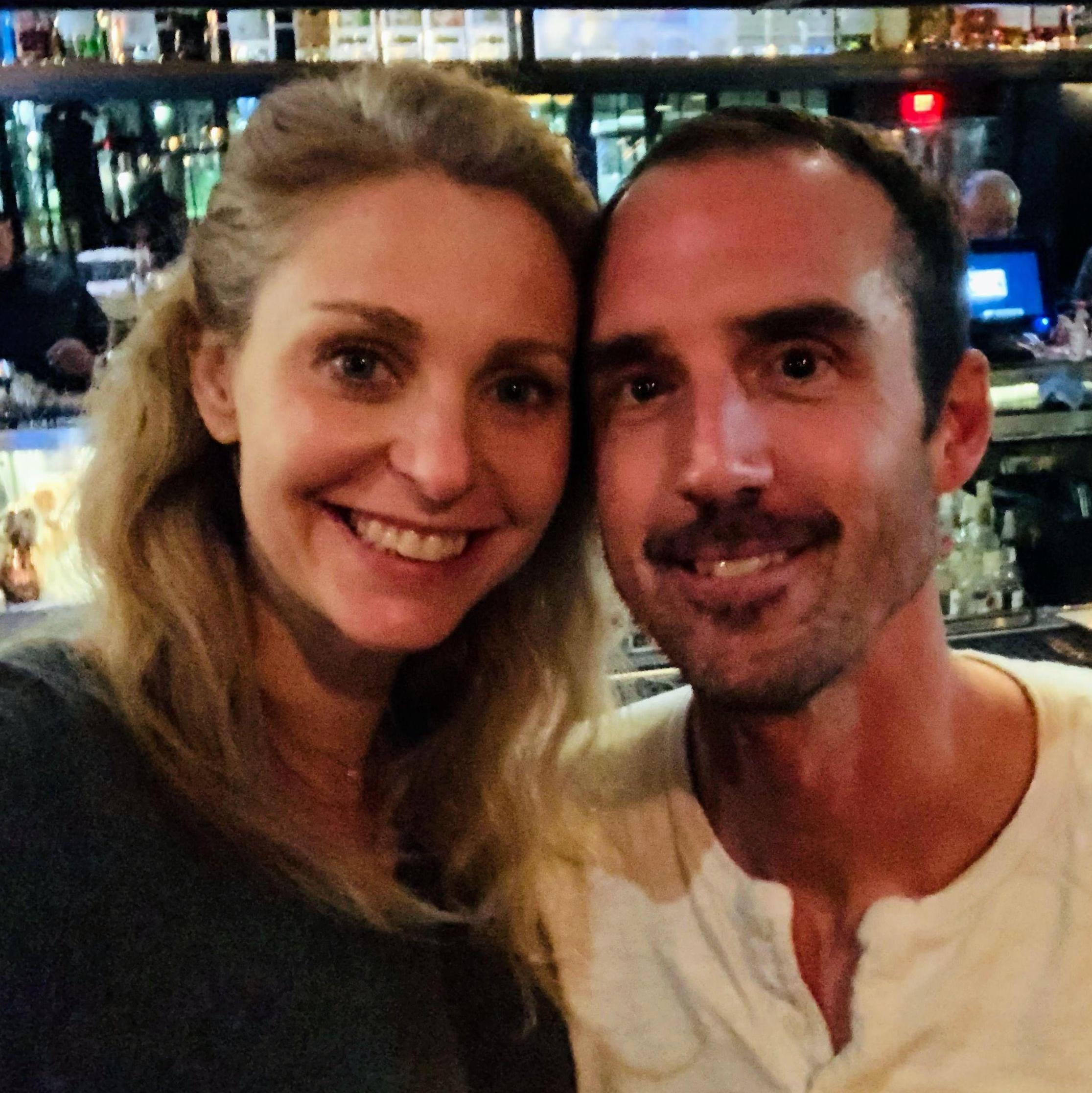 Our first date! Sarah lost her wallet before arriving. Gary insisted on a picture together (weird!). The rest is history.
