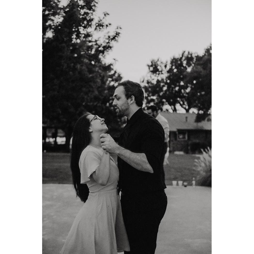 A candid picture snapped of us at Lesli & Josh's wedding. ♥