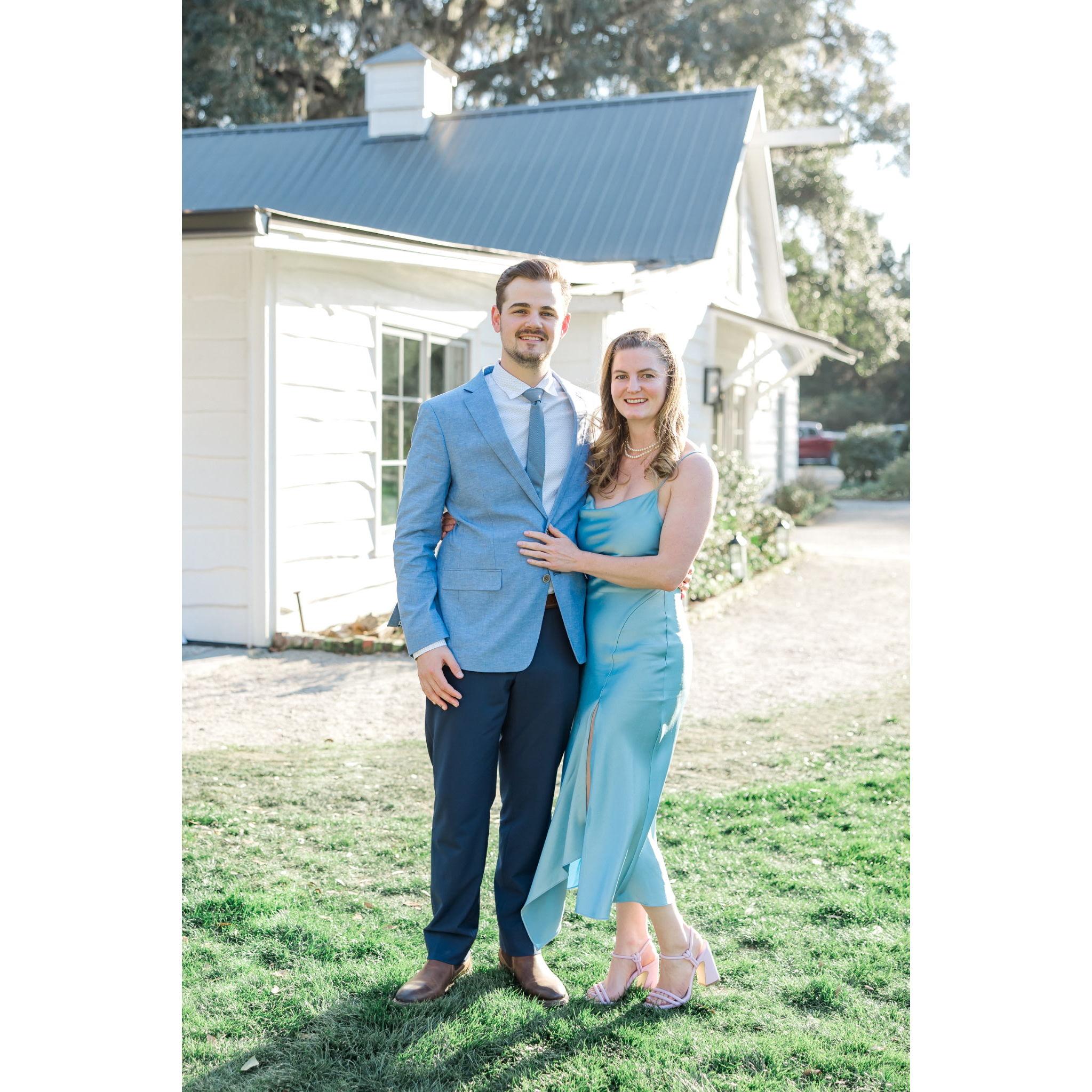 A rare sighting of Sage and Dave dressed up! Yes we can clean up for nice pictures too....