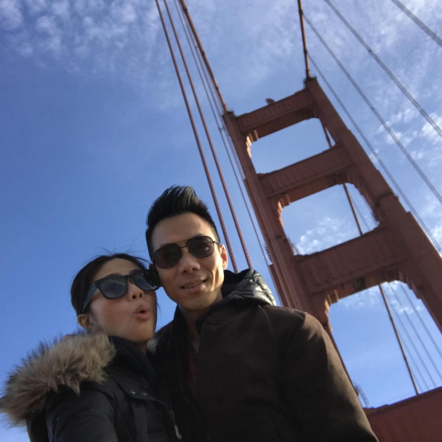 Walking Across Golden Gate Bridge