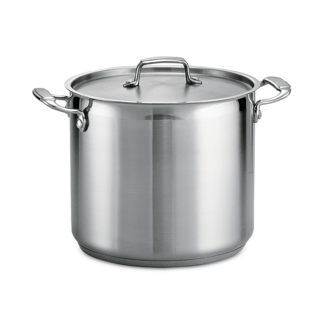 Tramontina Tri-Ply Clad Stainless Steel 12-Qt Covered Stock Pot