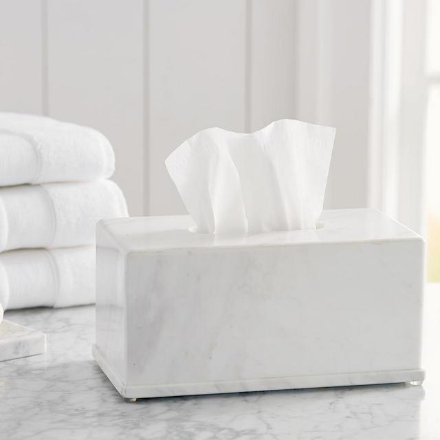 Monique Lhuillier Marble Large Tissue Holder