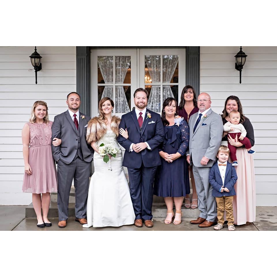 This photo was taken at Stephanie and Cory's wedding in Colorado. This was such a fun trip and we were so happy to celebrate them.