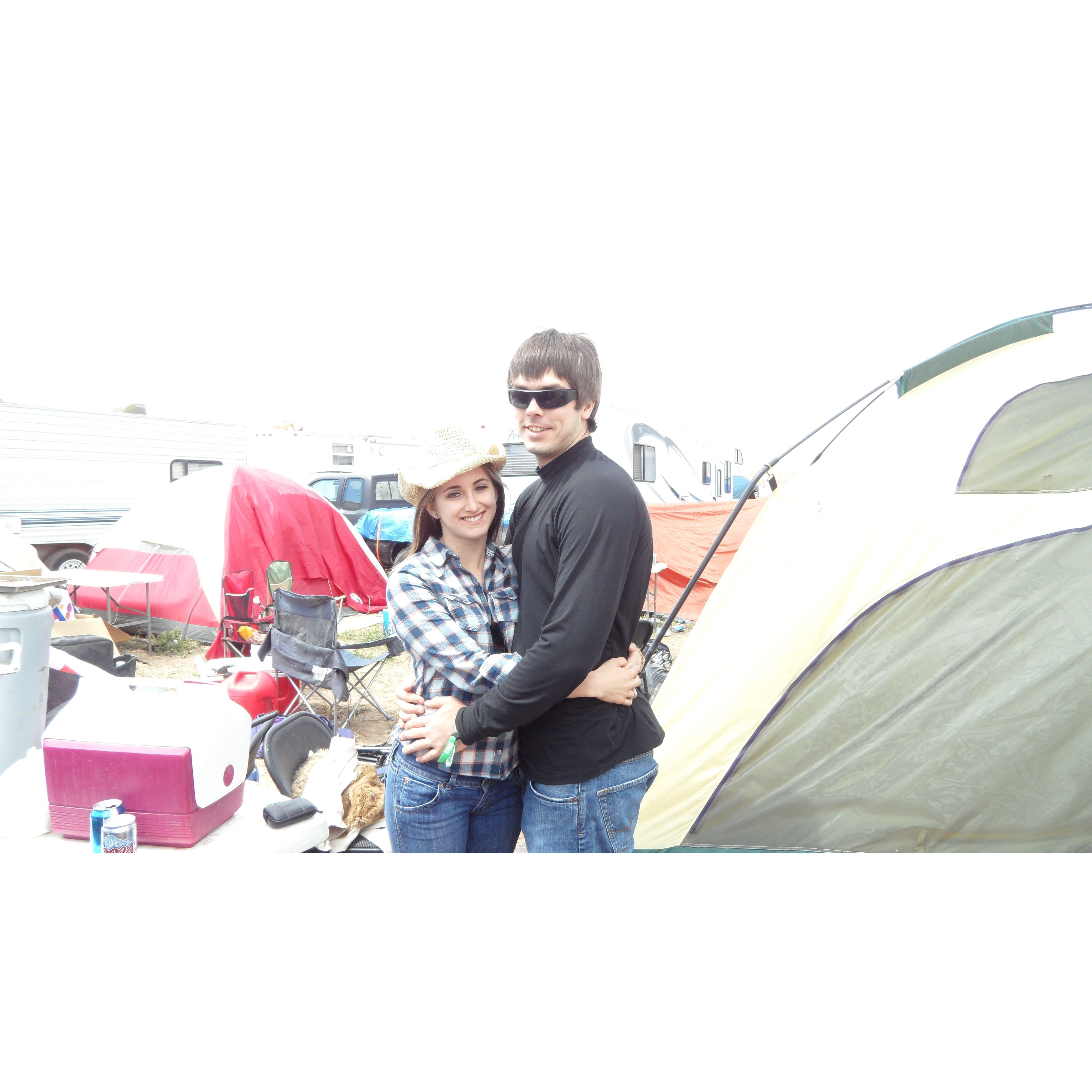 First Country Thunder music festival together. To think Brianna hated country music before she met Brad!