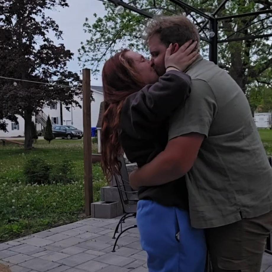 But the clothes didn't matter. The excited tears started flowing, and the immediate "ABSOLUTELY!"