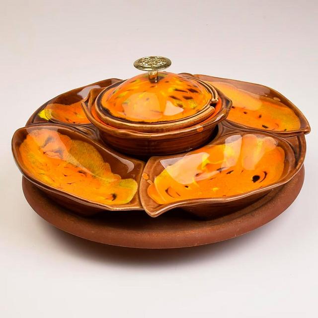 1960s Snack Set Lazy Susan Dinner Party Vintage Kitchen