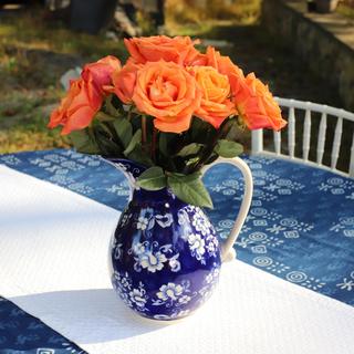 Blue Garden Pitcher