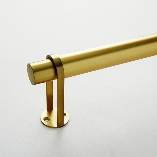 Simple Metal Rod, Antique Brass, 60"-108"