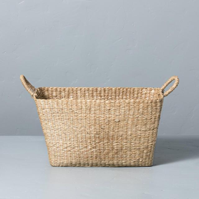 X-Large Woven Seagrass Basket with Handles - Hearth & Hand™ with Magnolia
