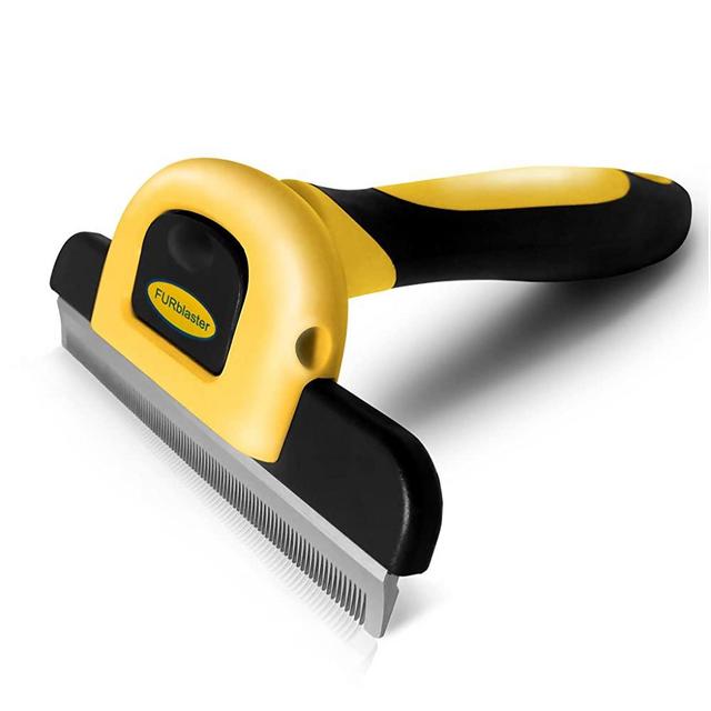 DakPets Deshedding Brush-Dog Hair & Cat Hair Shedding Tool-Effective Grooming Tool for Cats Dogs with Short Medium Long Fur-Reduces Pet Hair Shed by Up to 95%