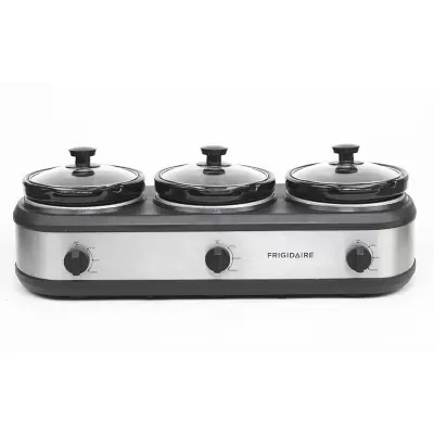 Frigidaire Stainless Steel Triple Slow Cooker