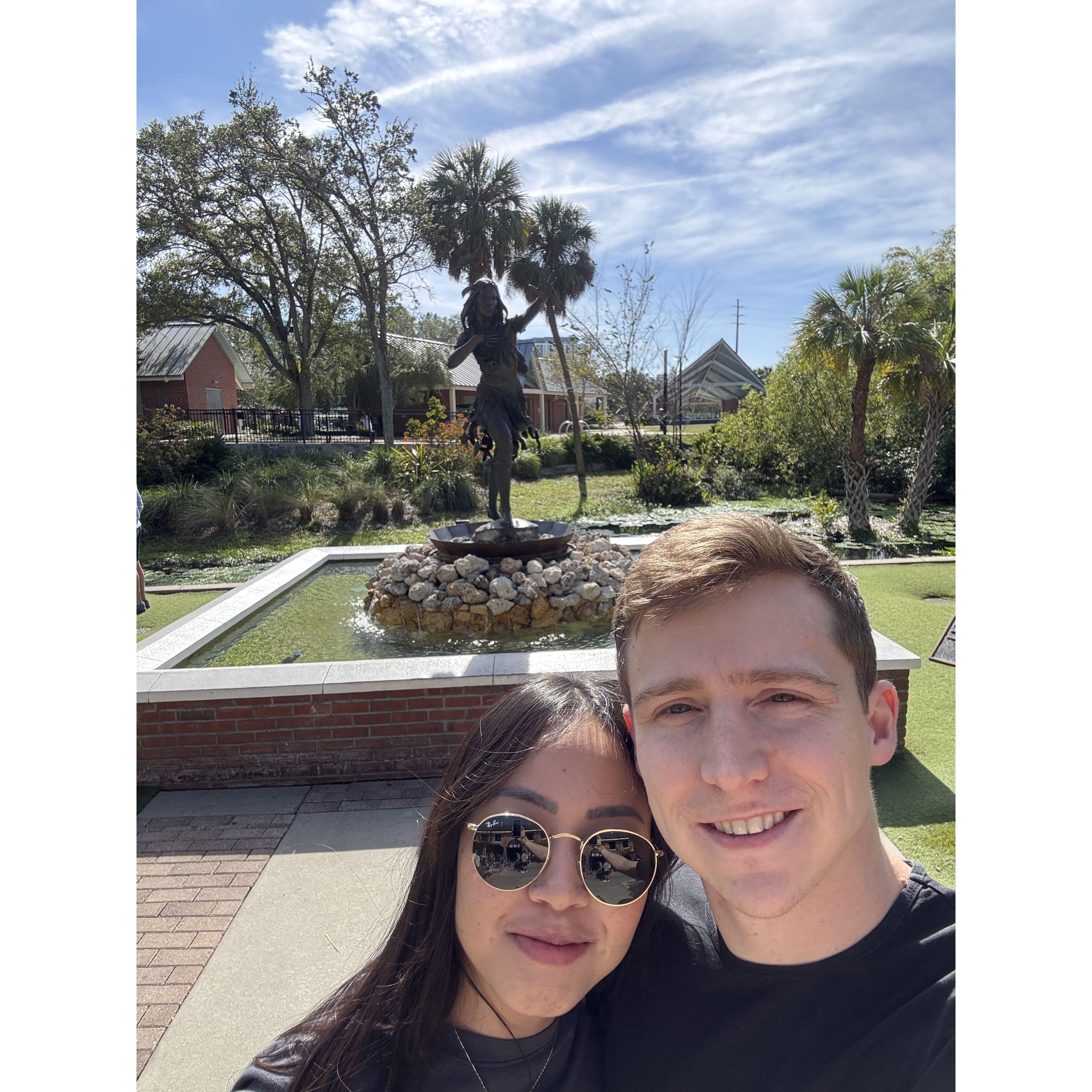 Eunice's first time in Tampa!