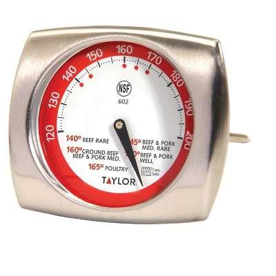 Taylor Gourmet Stainless Steel Leave-in Meat Thermometer