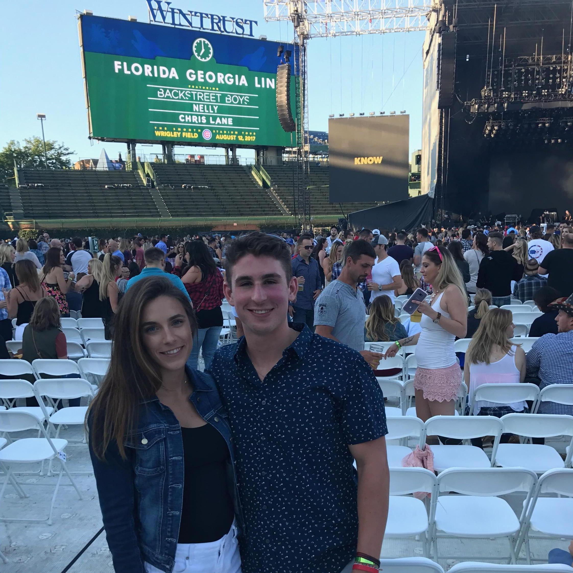 Best concert everrrrrrr on the field at Wrigley.