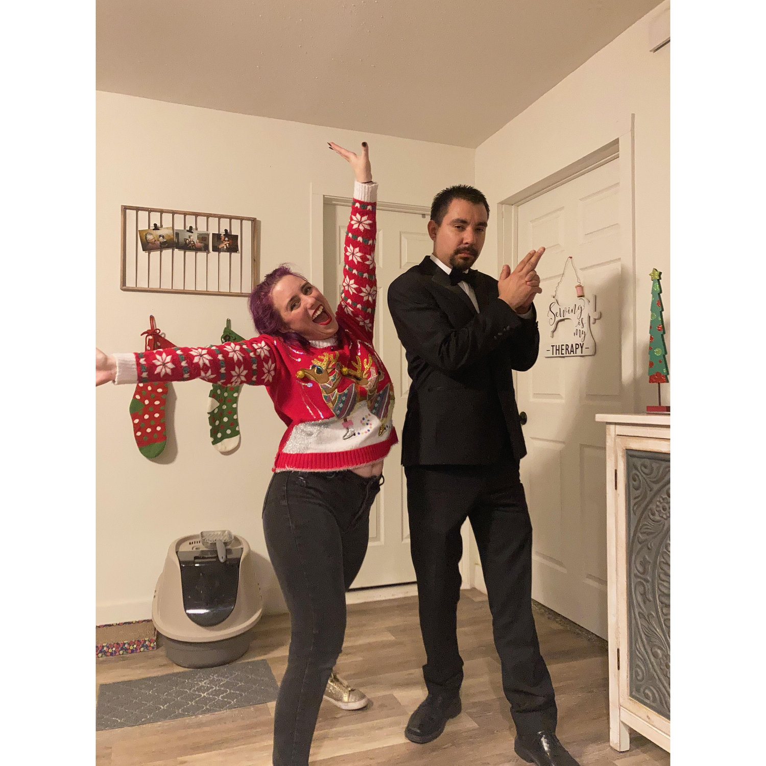 Christmas Party with friends! Yes, Jonathan rented this outfit to prank a friend...
- December 21, 2022