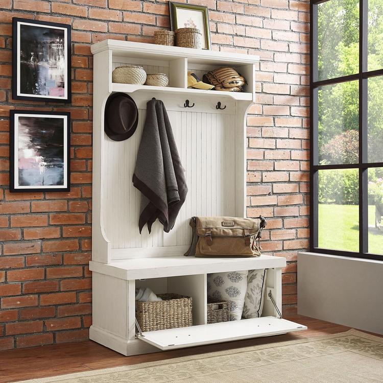 サリーホワイトXS Crosley Furniture, Seaside Hall Tree | Zola