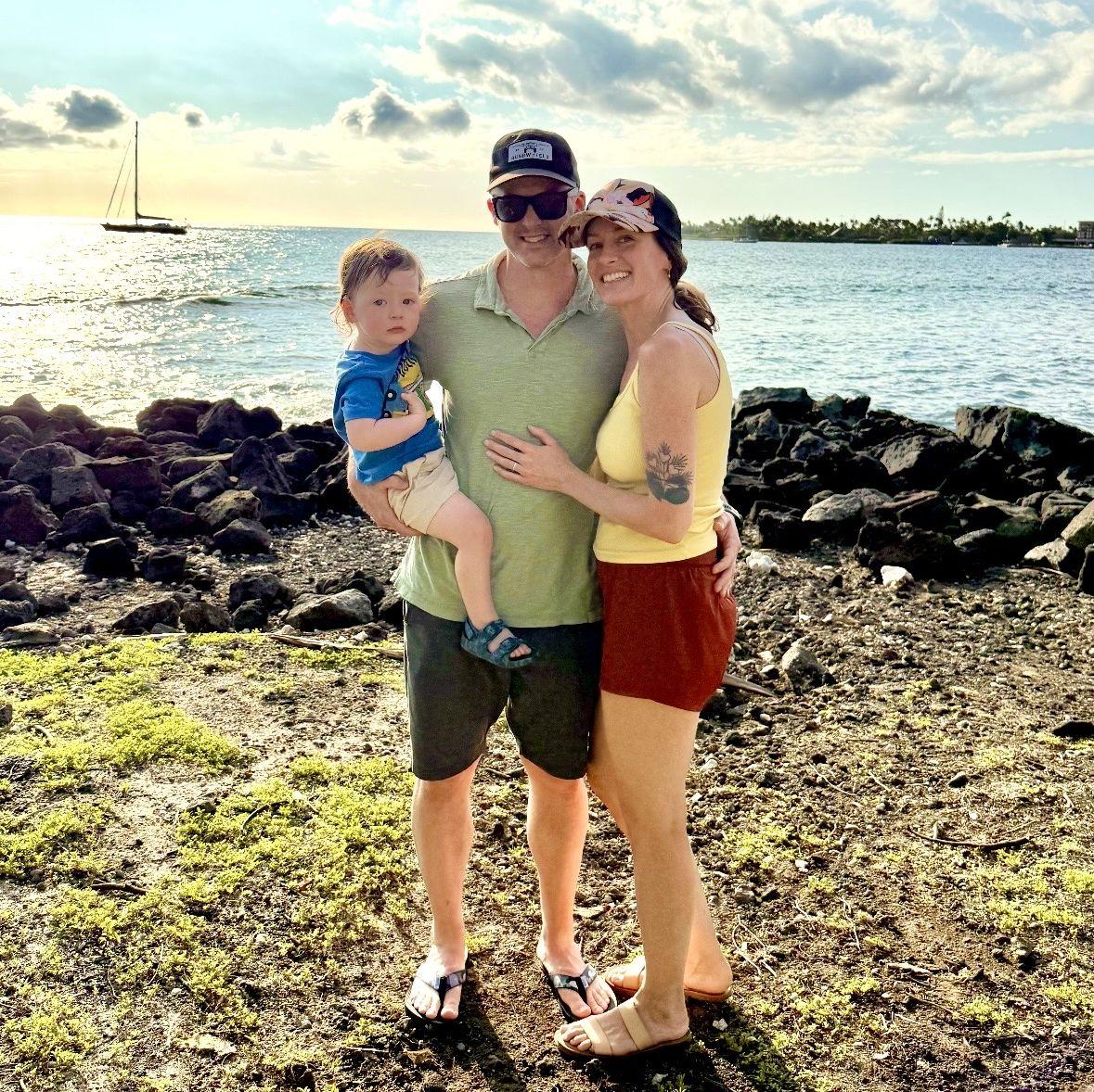 The Big Island of Hawaii this past March, just after Tim popped the question