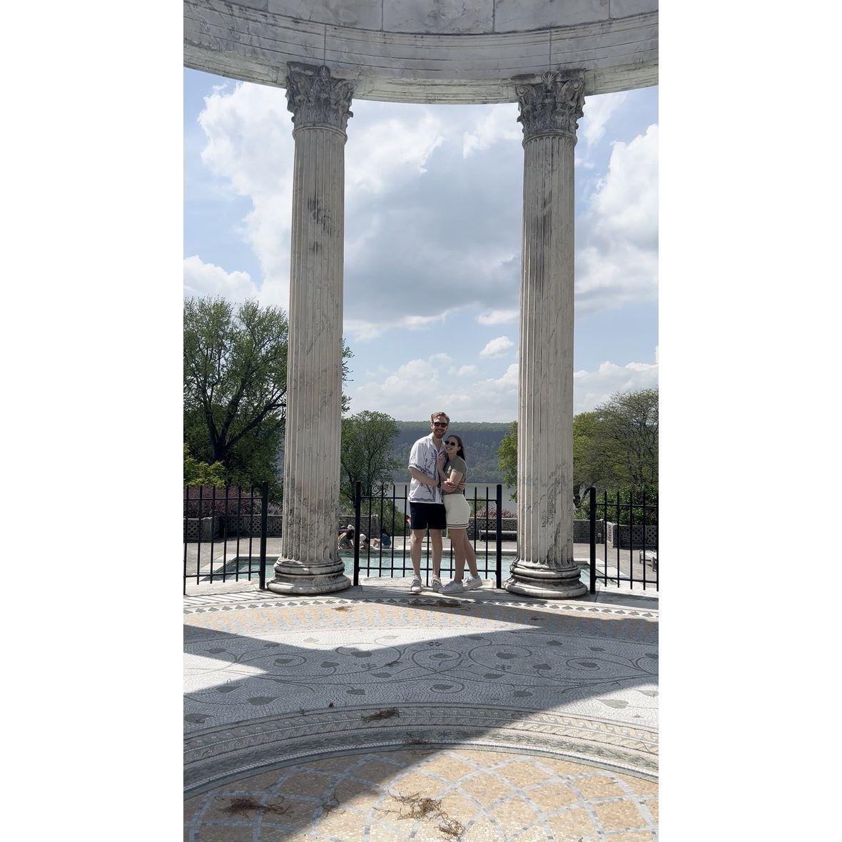 Moments after Jesse proposed - Untermyer Gardens, Yonkers, NY, 2025