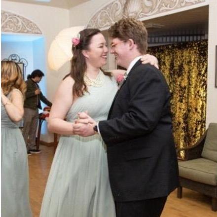 Dancing the night away at our friends' wedding in San Diego 2018