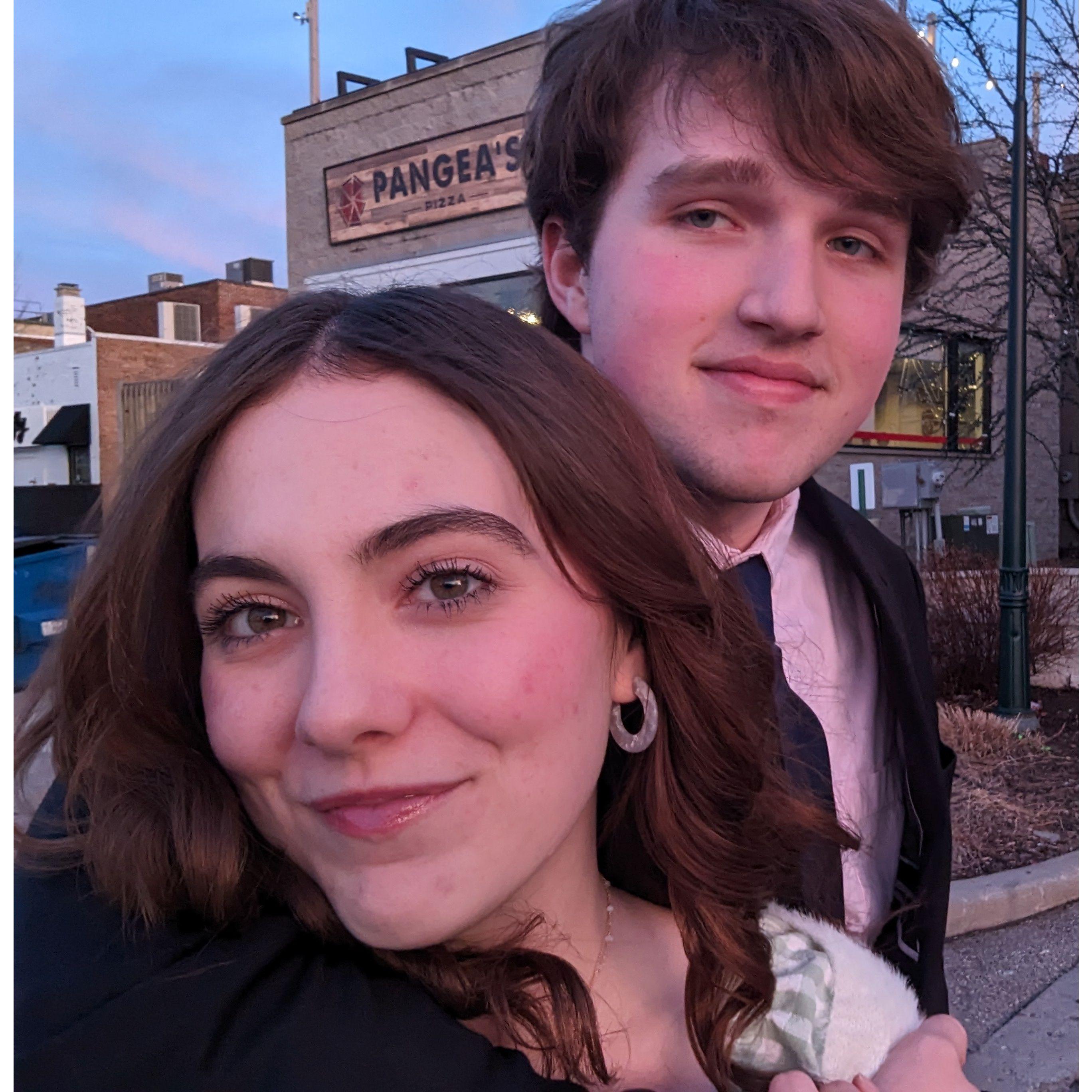 One of our first dates!