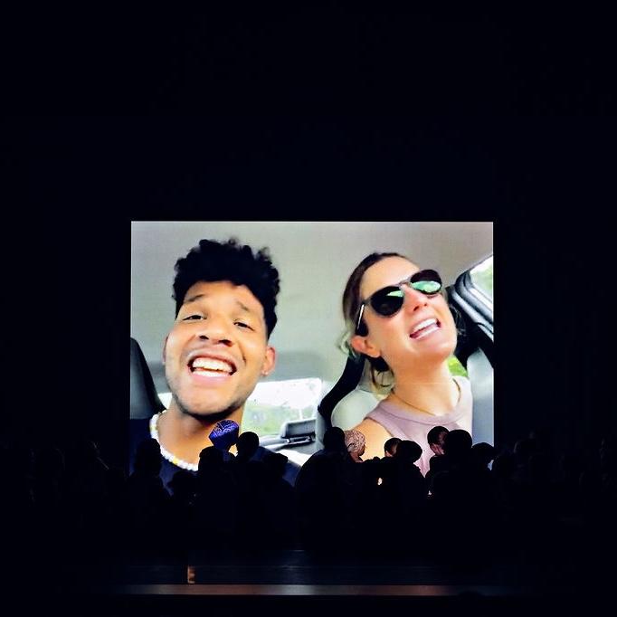 The proposal video… live streamed in front of most the town of Driggs.