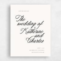 Beige Wedding Save the Date - Devan Portrait