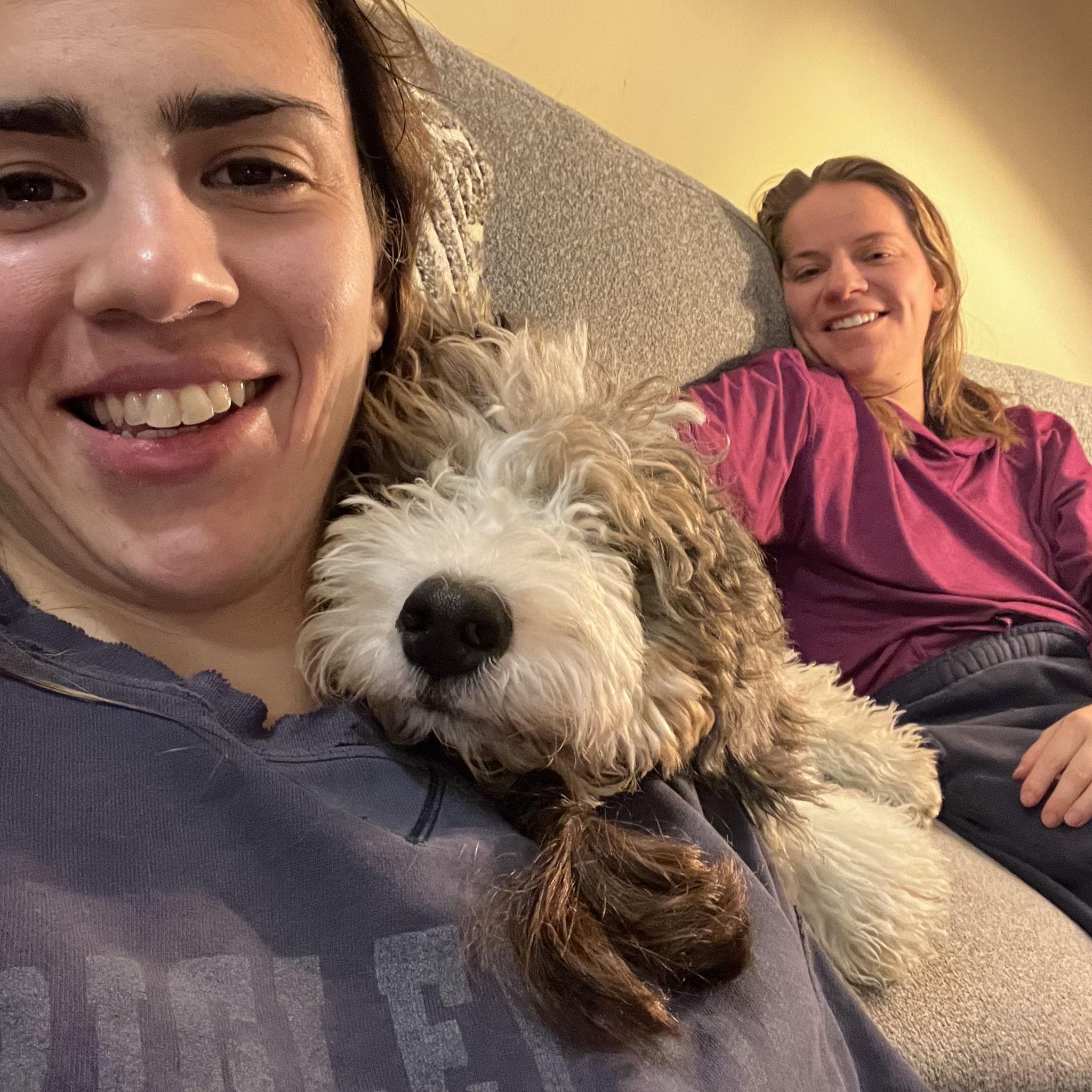 Our happy place: Bob's Furniture Couch