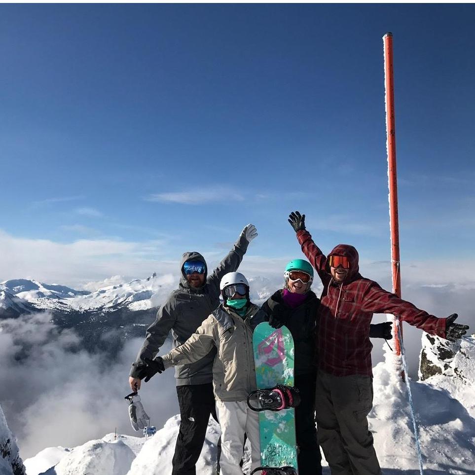 Snowboarding in Whistler, Canada