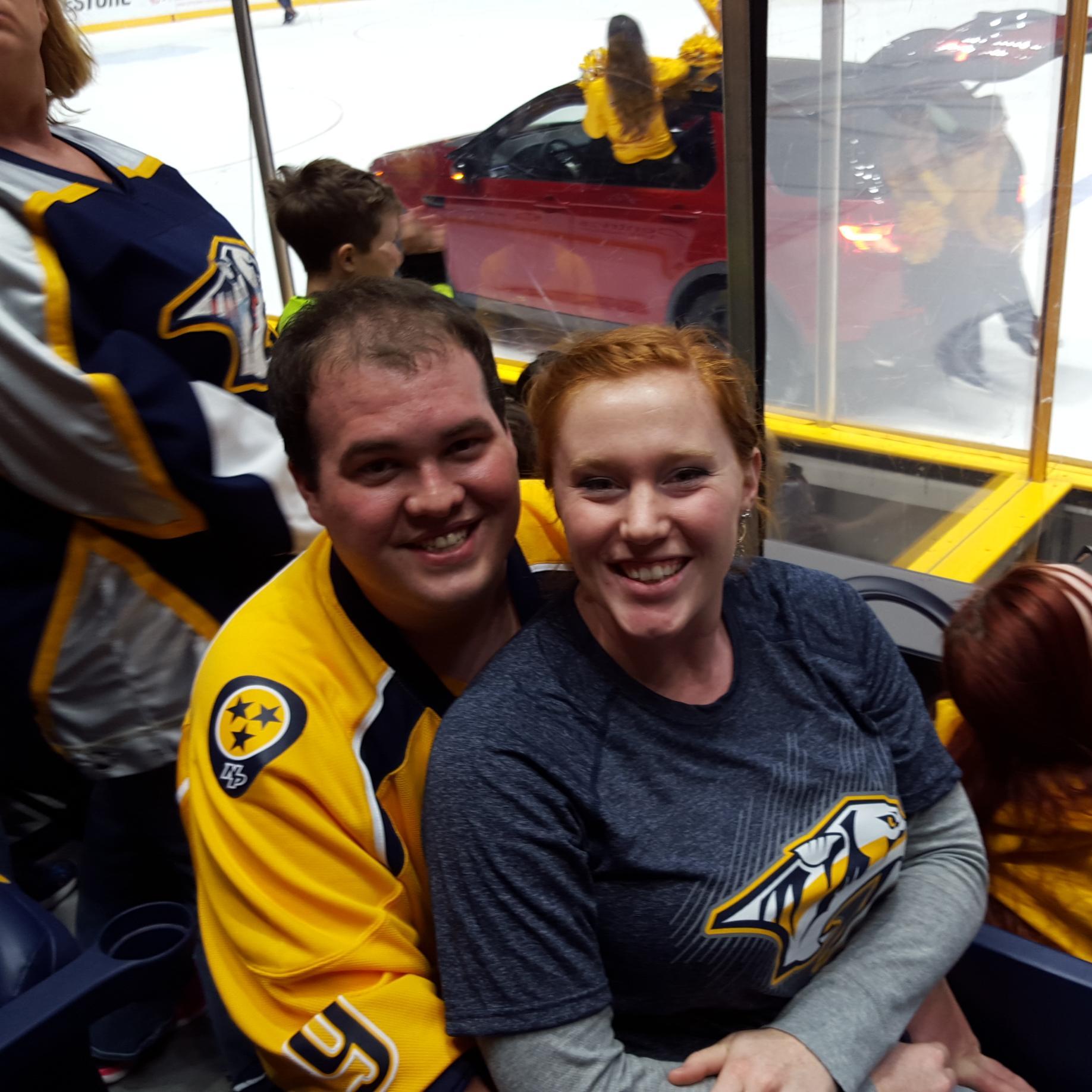 Our first Predators game together!