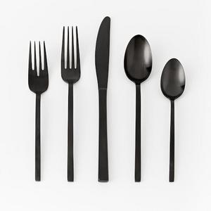 Matte Black Flatware Set