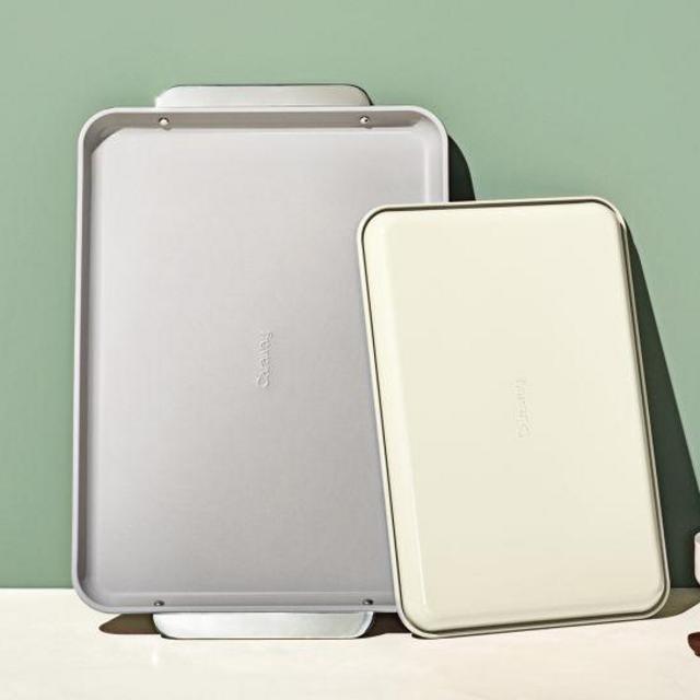 2-Piece Non-Toxic Ceramic-Coated Baking Sheets, Non-Stick Coating
