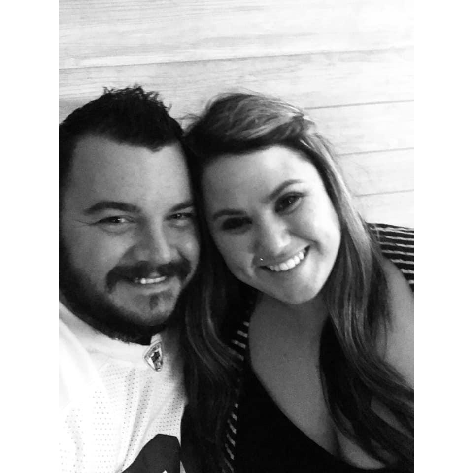 Our first photo as a couple.
